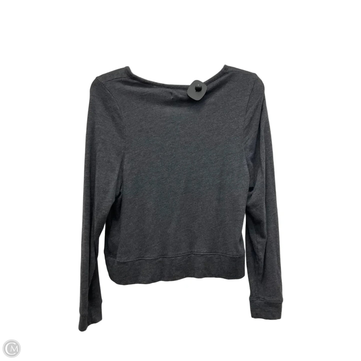 Top Long Sleeve Basic By Madewell In Grey, Size: S