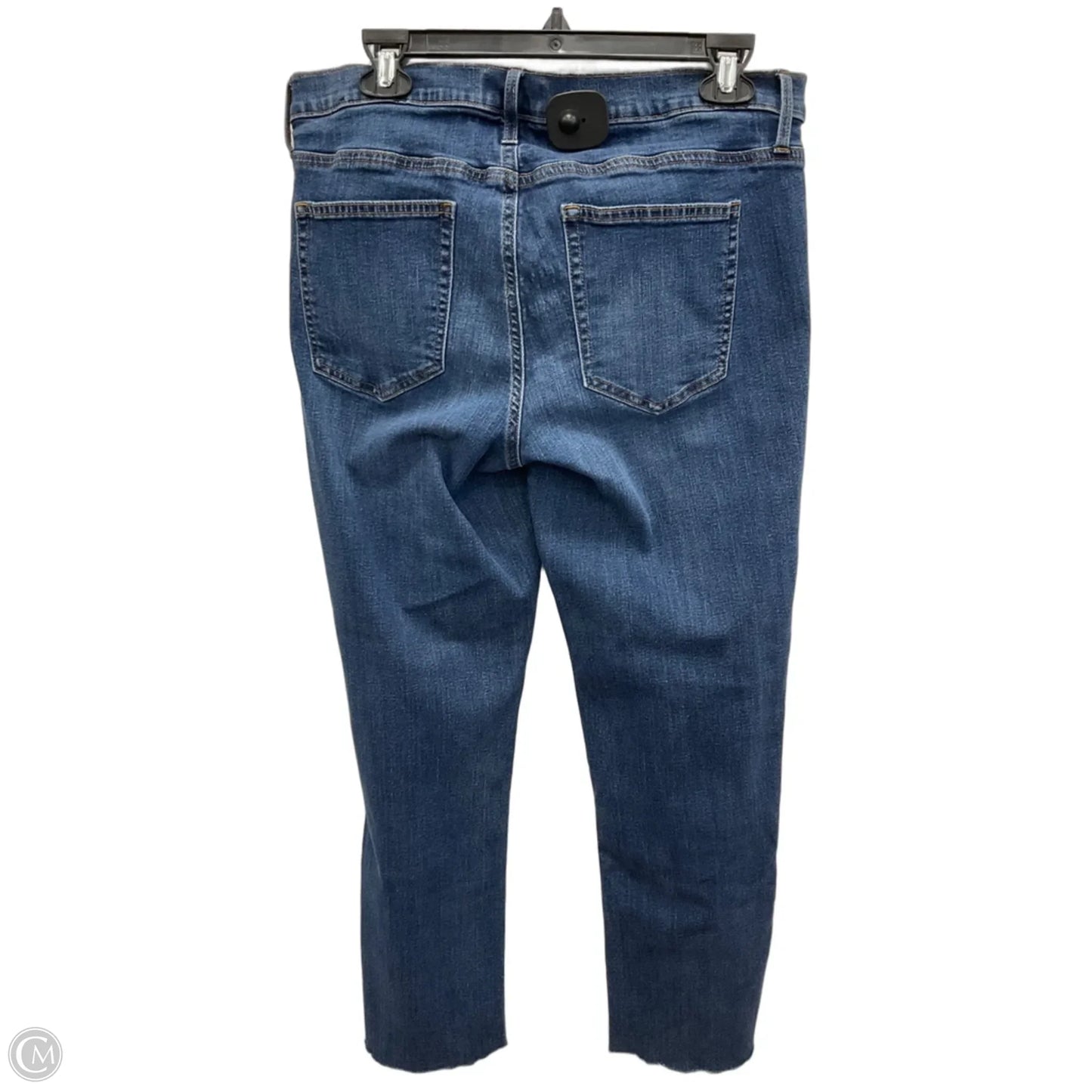 Jeans Straight By Gap In Blue Denim, Size: 14