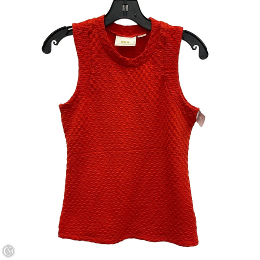 Top Sleeveless By Maeve In Orange, Size: S