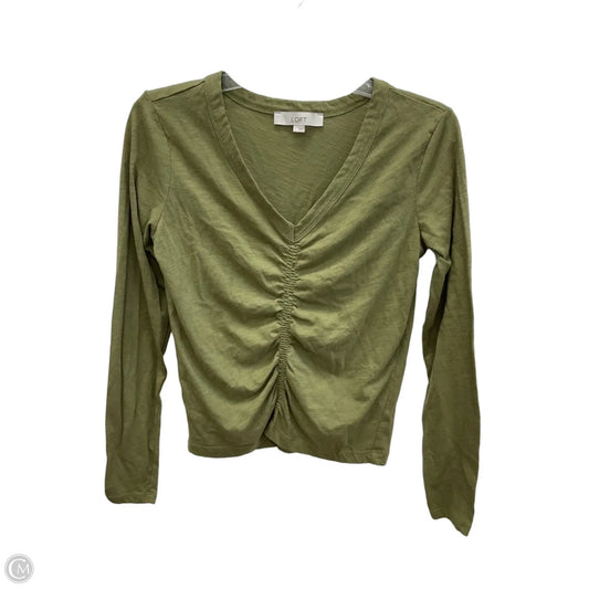 Top Long Sleeve By Loft In Green, Size: S