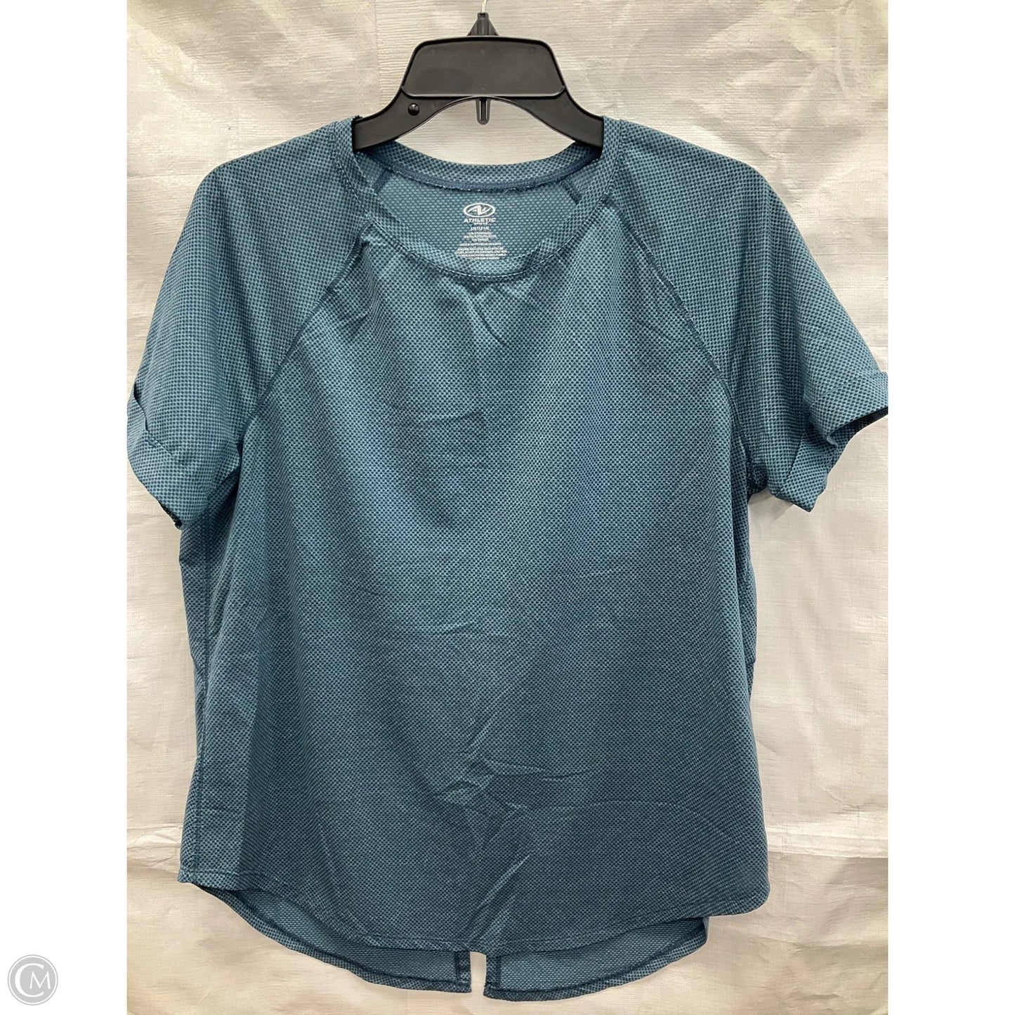 Athletic Top Short Sleeve By Athletic Works In Blue, Size: L