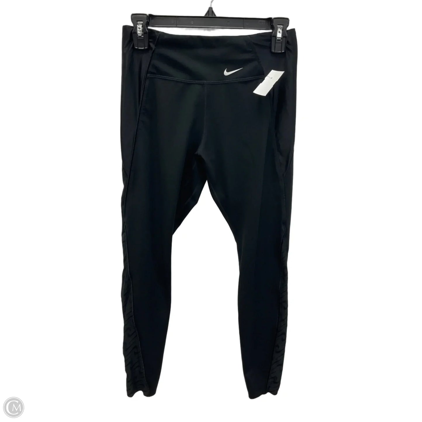 Athletic Leggings By Nike In Black, Size: M