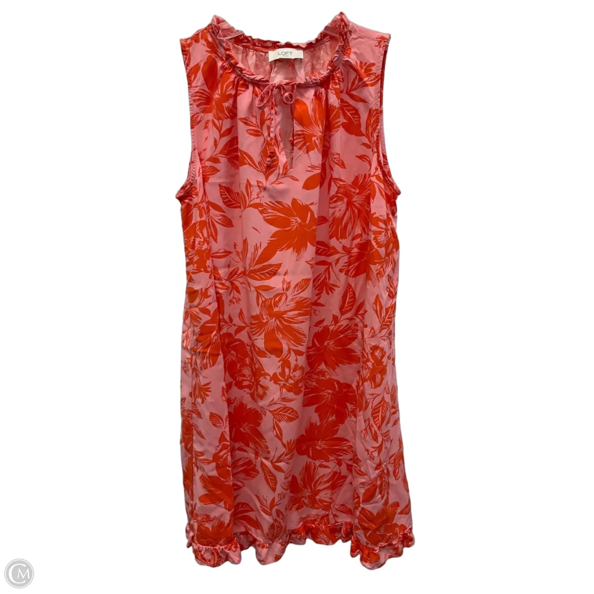 Dress Casual Short By Loft In Orange, Size: M