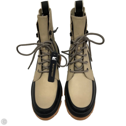 Boots Ankle Heels By Sorel In Black & Brown, Size: 8
