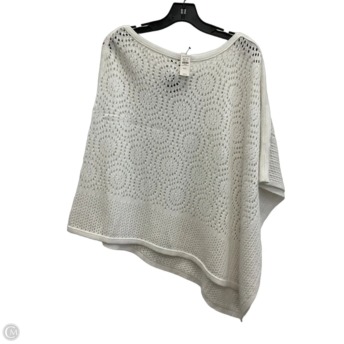 Shawl By Talbots In White, Size: M