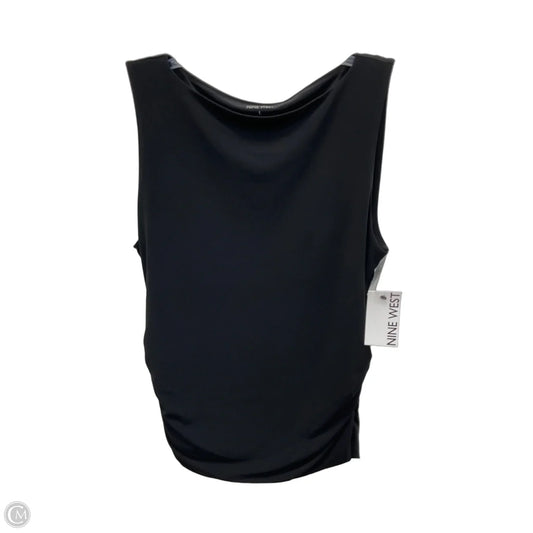 Top Sleeveless By Nine West In Black, Size: L