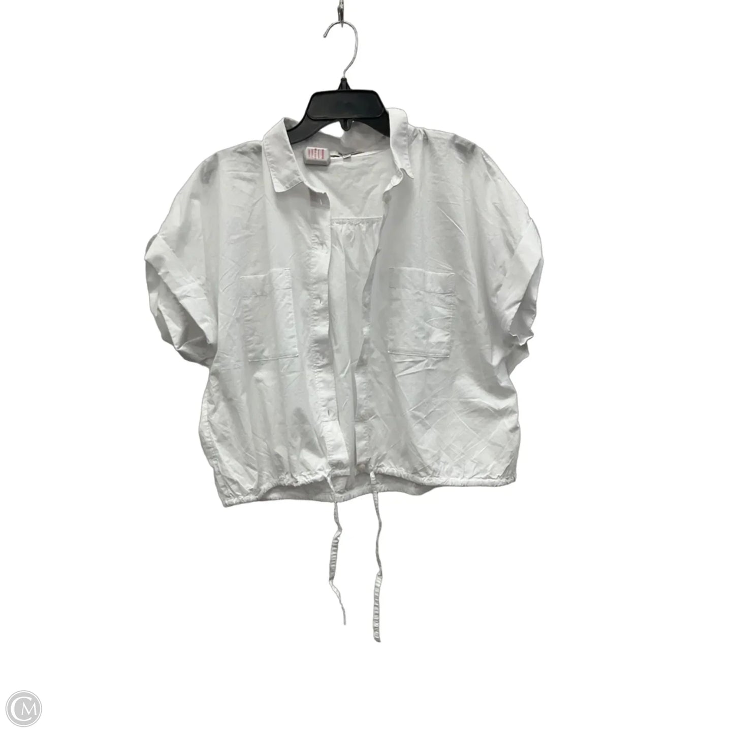 Top Short Sleeve By Madewell In White, Size: L