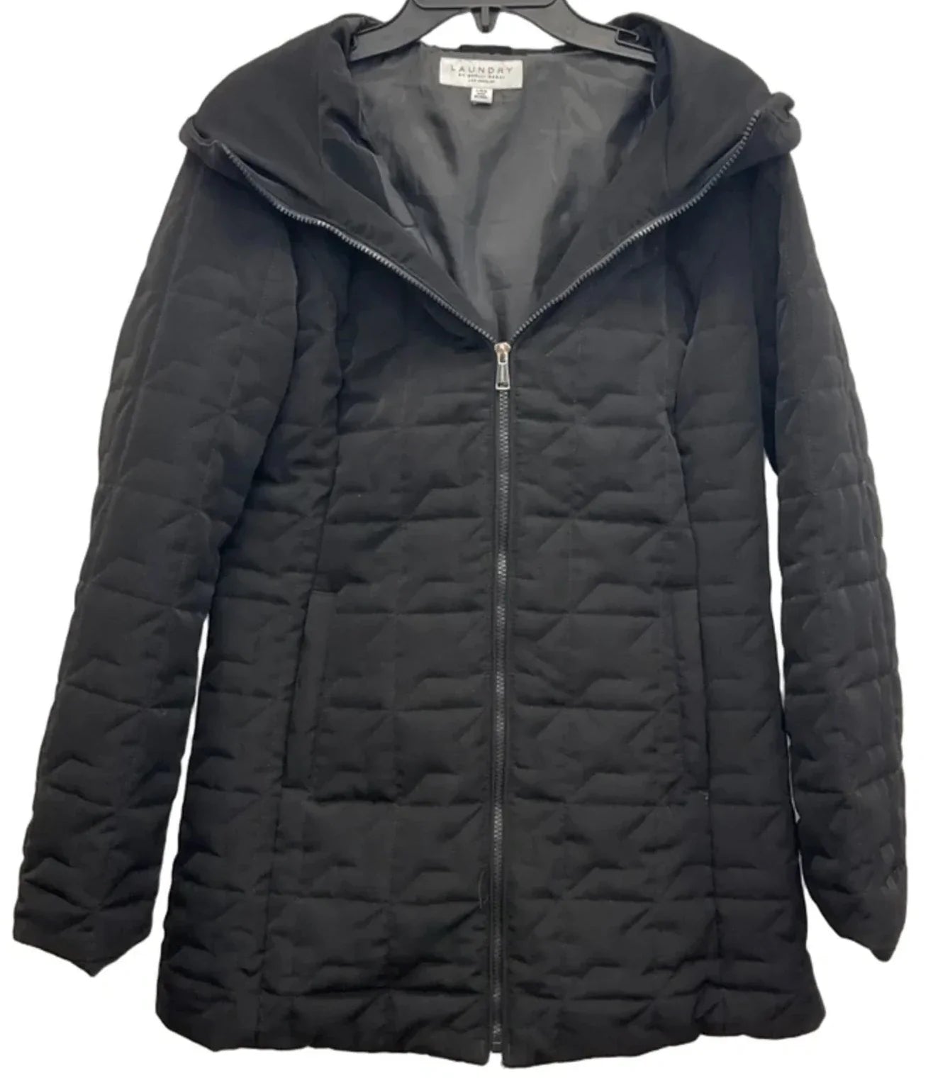 Coat Puffer & Quilted By Laundry In Black, Size: L