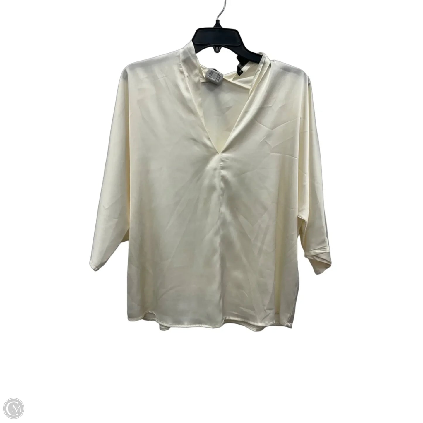 Top 3/4 Sleeve By Banana Republic In White, Size: M