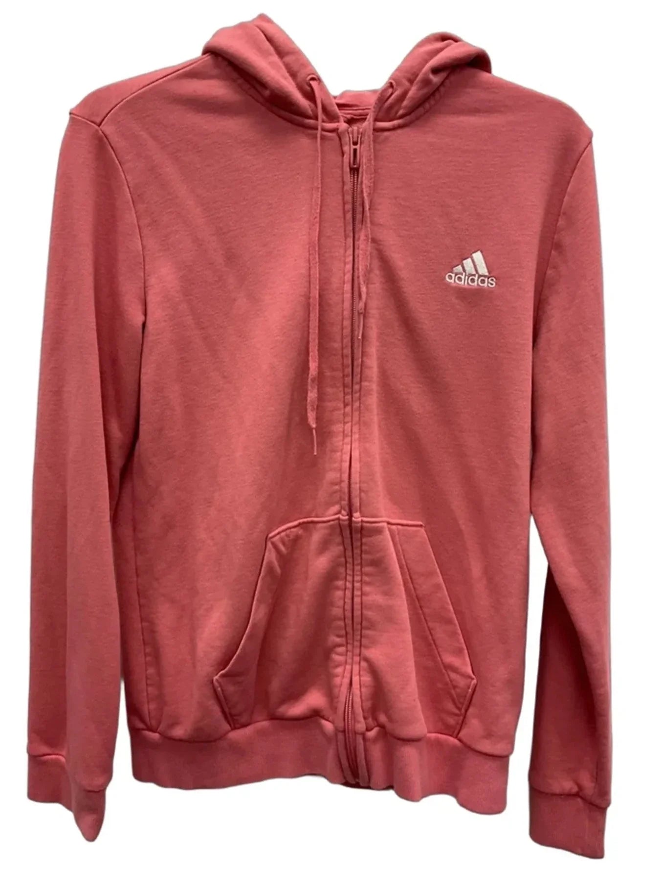 Athletic Jacket By Adidas In Pink, Size: M