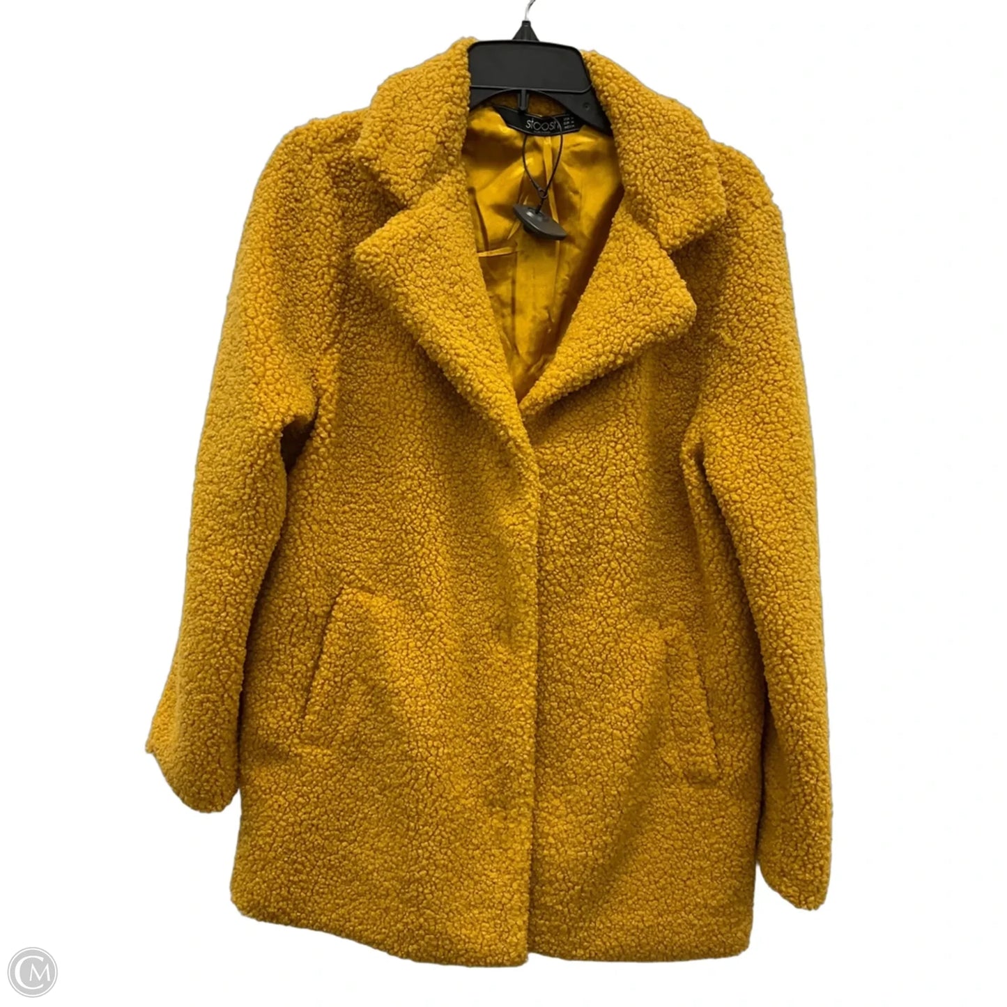 Jacket Faux Fur & Sherpa By Stoosh In Yellow, Size: M
