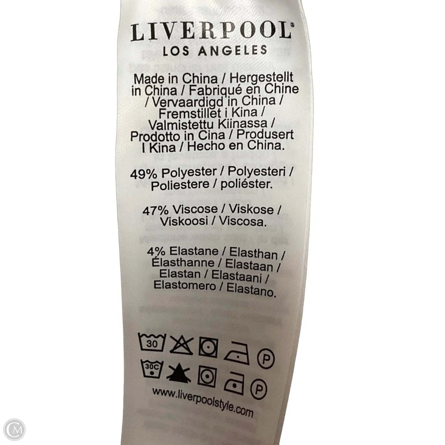 Pants Cropped By Liverpool In Beige, Size: Sp