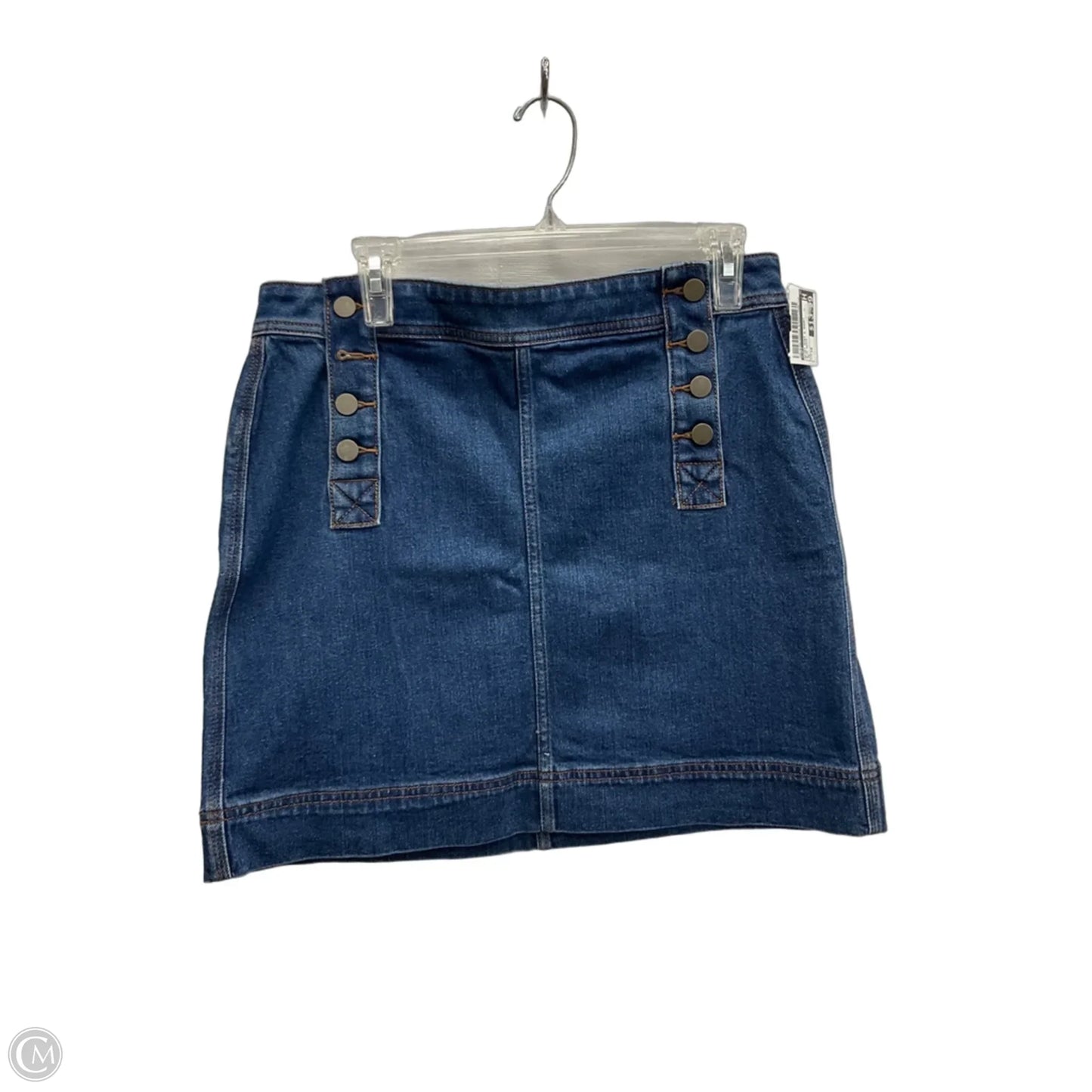 Skirt Mini & Short By Loft In Blue Denim, Size: 10
