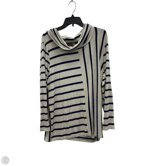 Top Long Sleeve By Chicos In Striped Pattern, Size: Xl