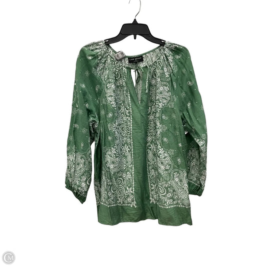 Top Long Sleeve By Lane Bryant In Green, Size: Xl