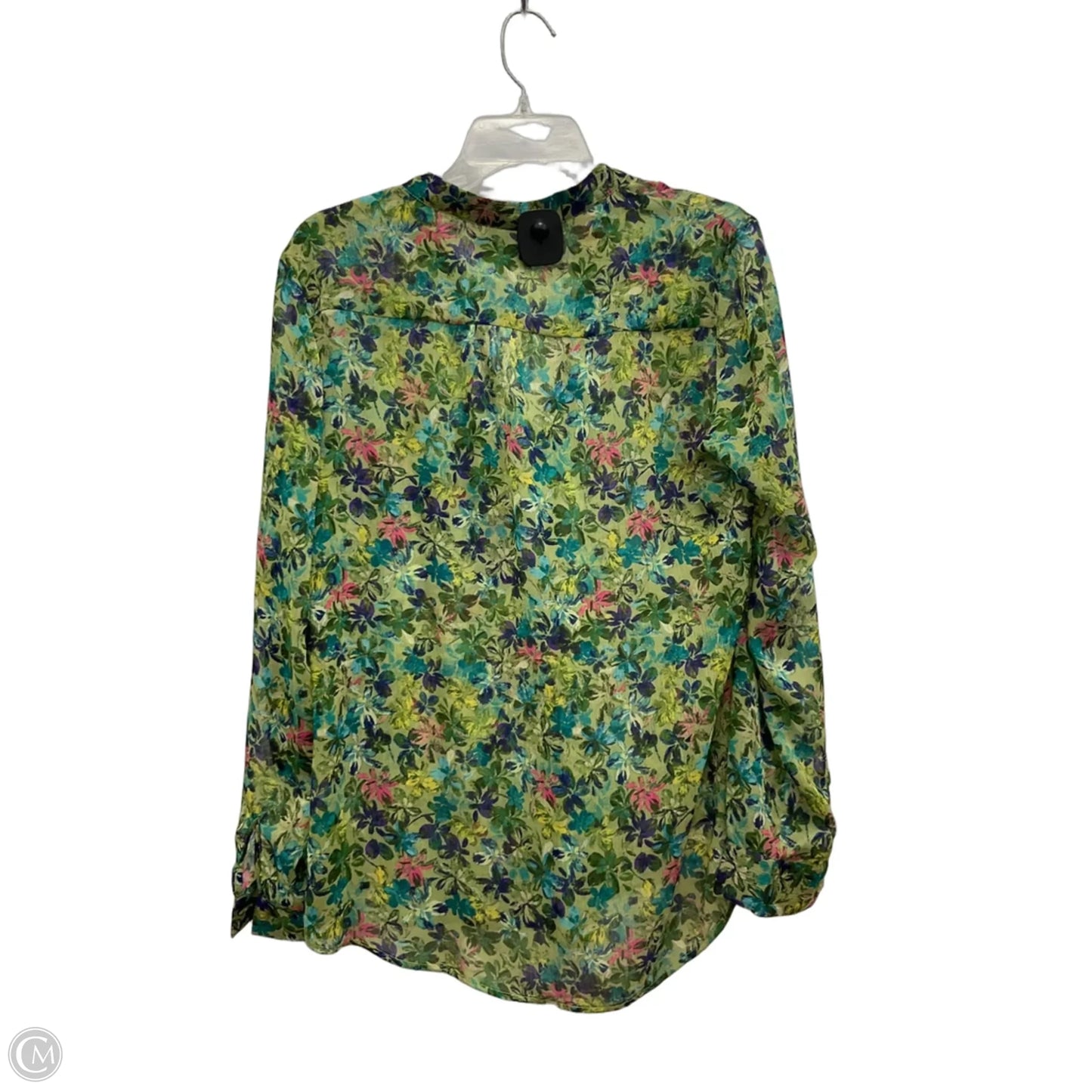 Blouse Long Sleeve By Kut In Green, Size: M