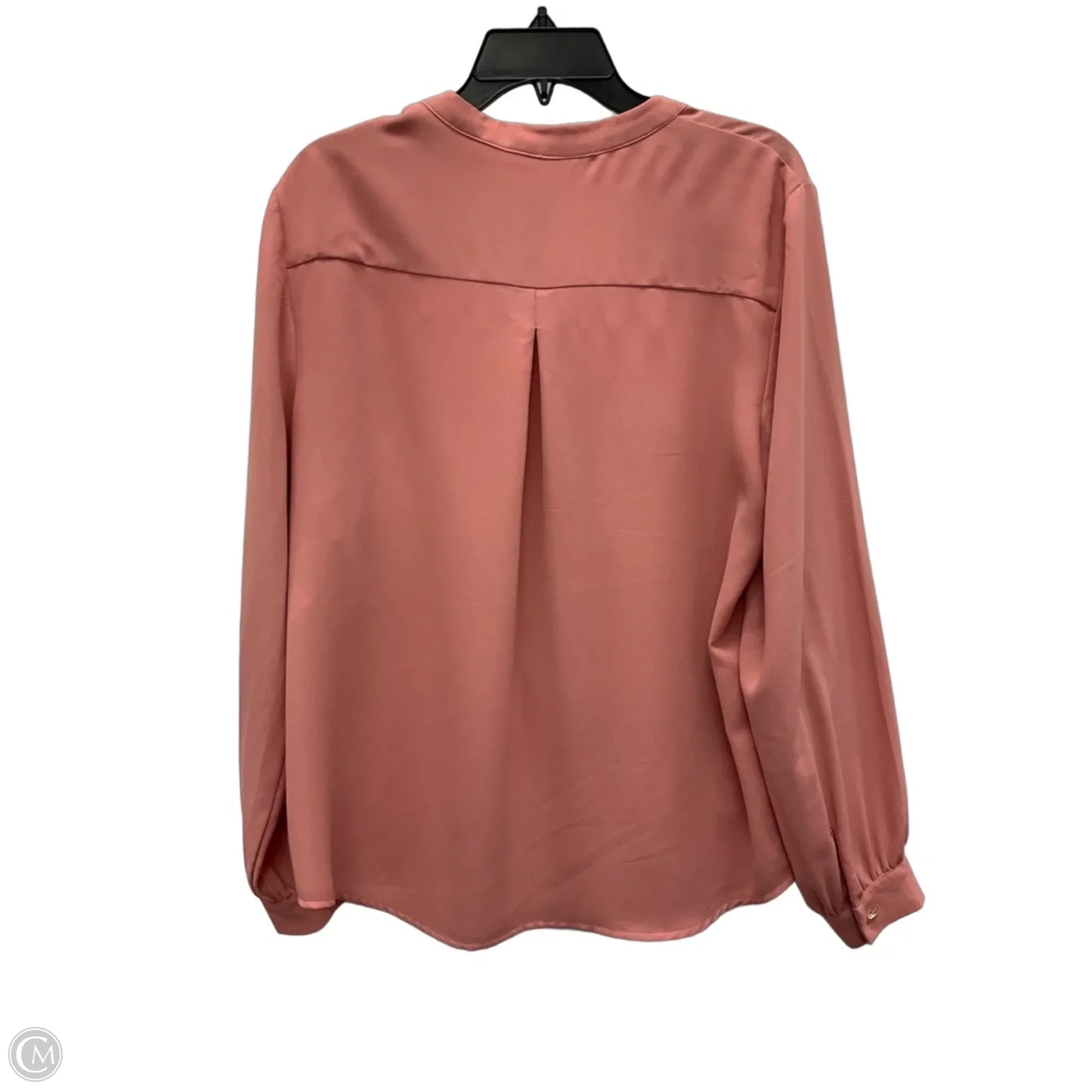 Top Long Sleeve By Anne Klein In Pink, Size: L