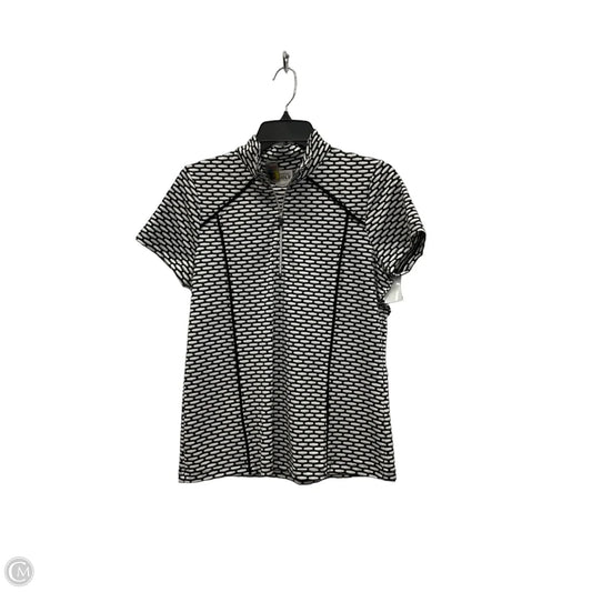 Athletic Top Short Sleeve By Zenergy By Chicos In Black, Size: M