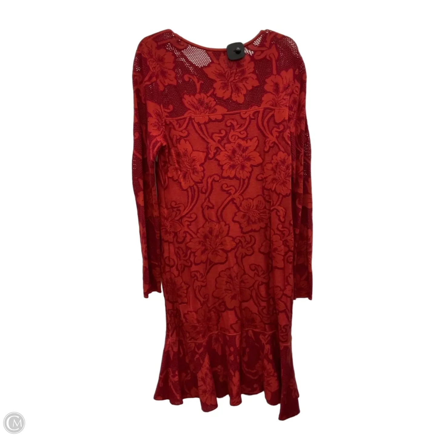 Dress Casual Midi By Peruvian Connection In Red, Size: L