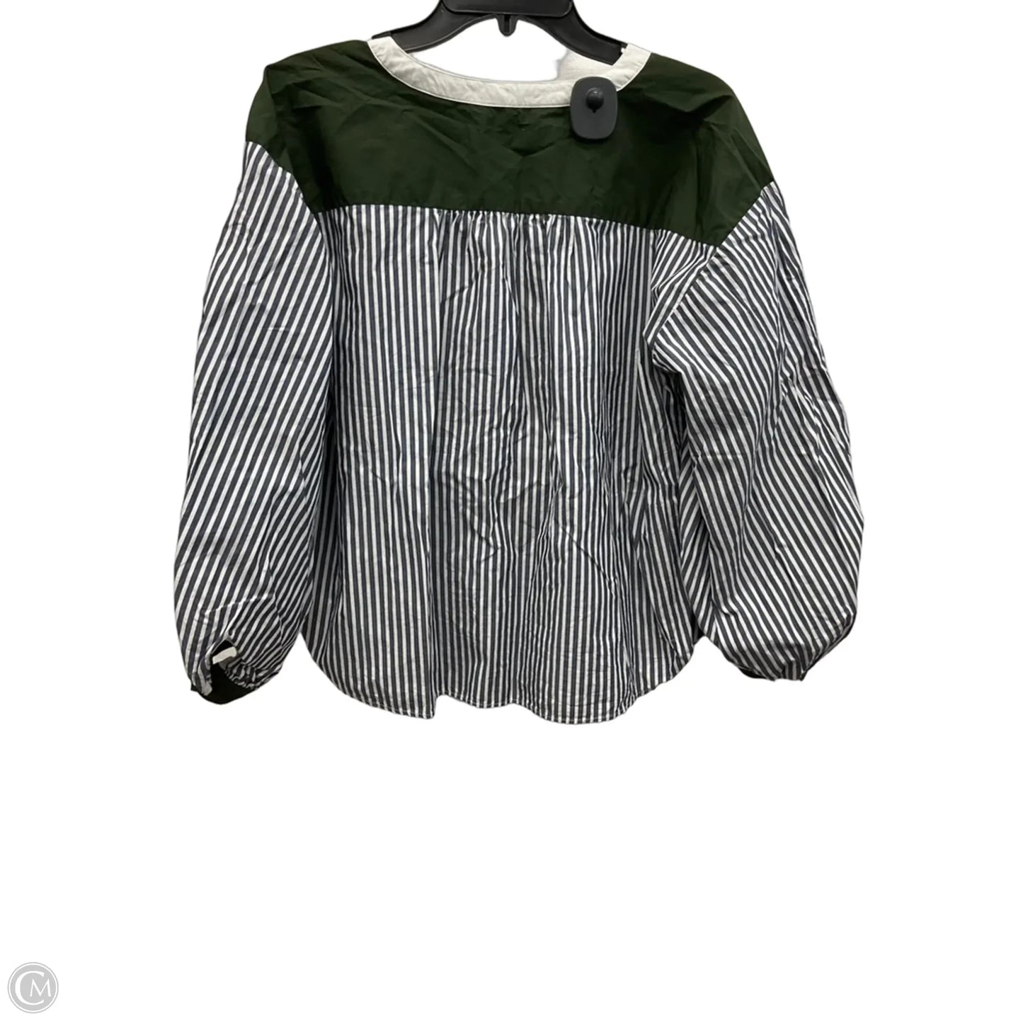 Top Long Sleeve By Loft In Striped Pattern, Size: M