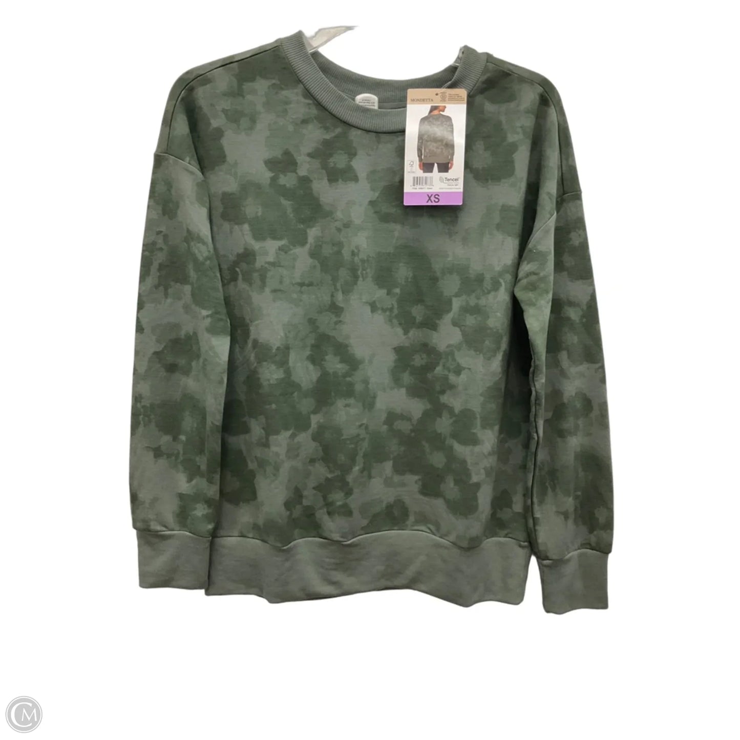 Top Long Sleeve By Mondetta In Camouflage Print, Size: Xs