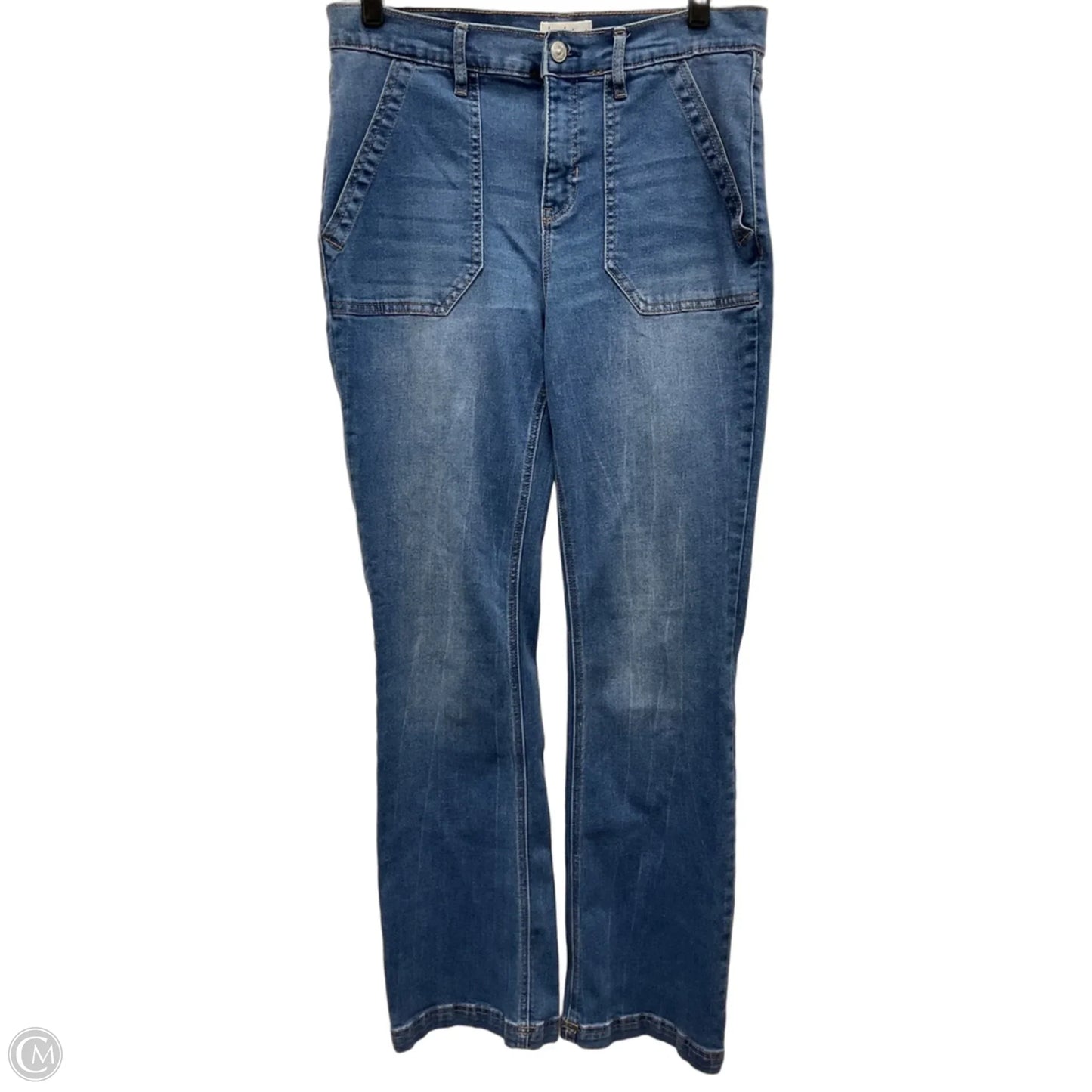 Jeans Boot Cut By Nicole Miller In Blue Denim, Size: 8