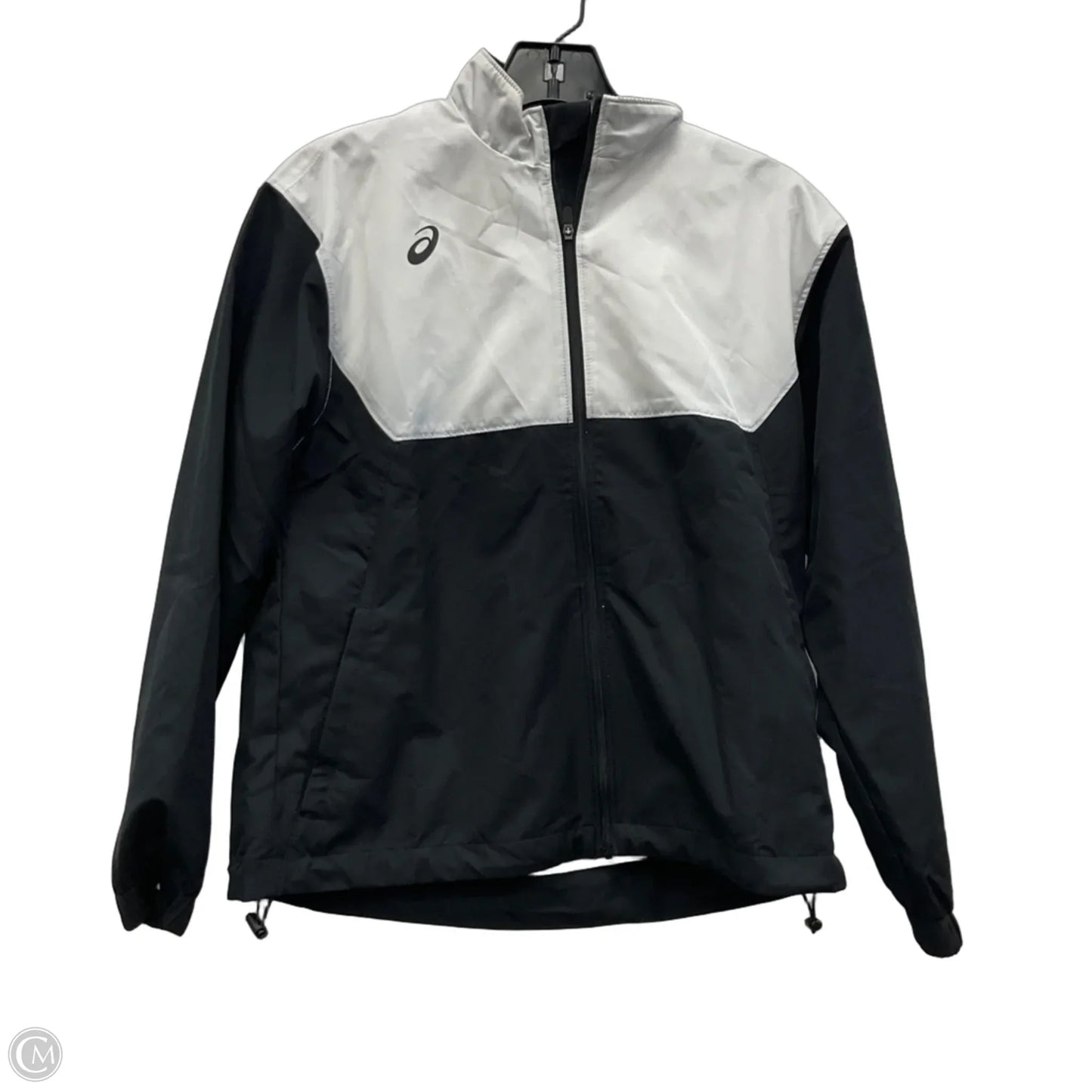 Athletic Jacket By Asics In Black, Size: M