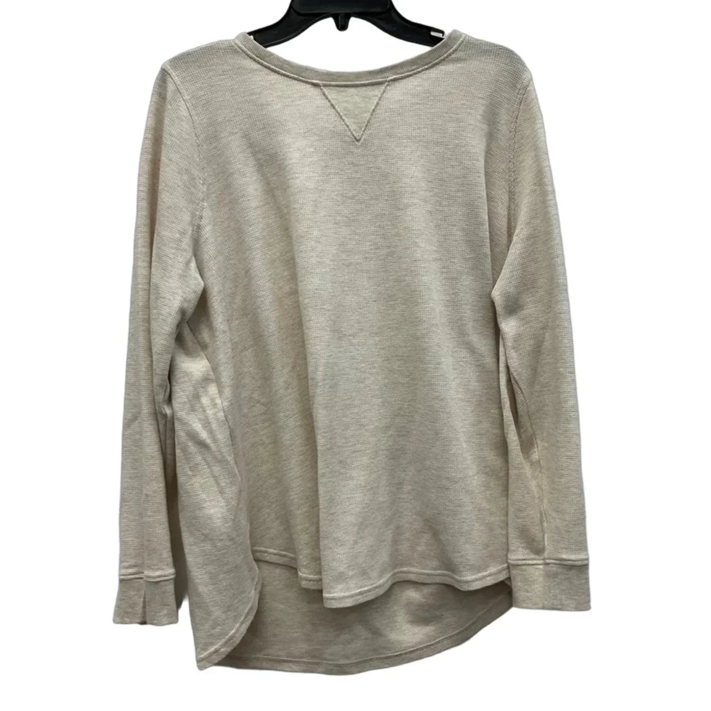 Top Long Sleeve By Lane Bryant In Cream, Size: 1x