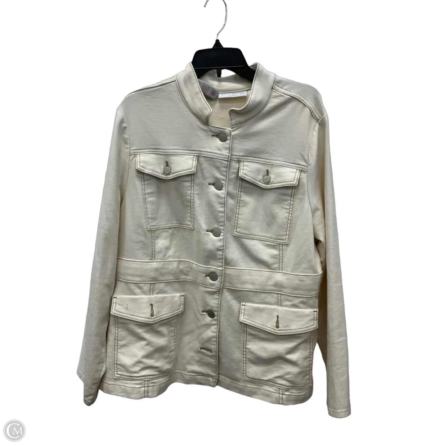 Jacket Denim By Lane Bryant In Cream, Size: 1x