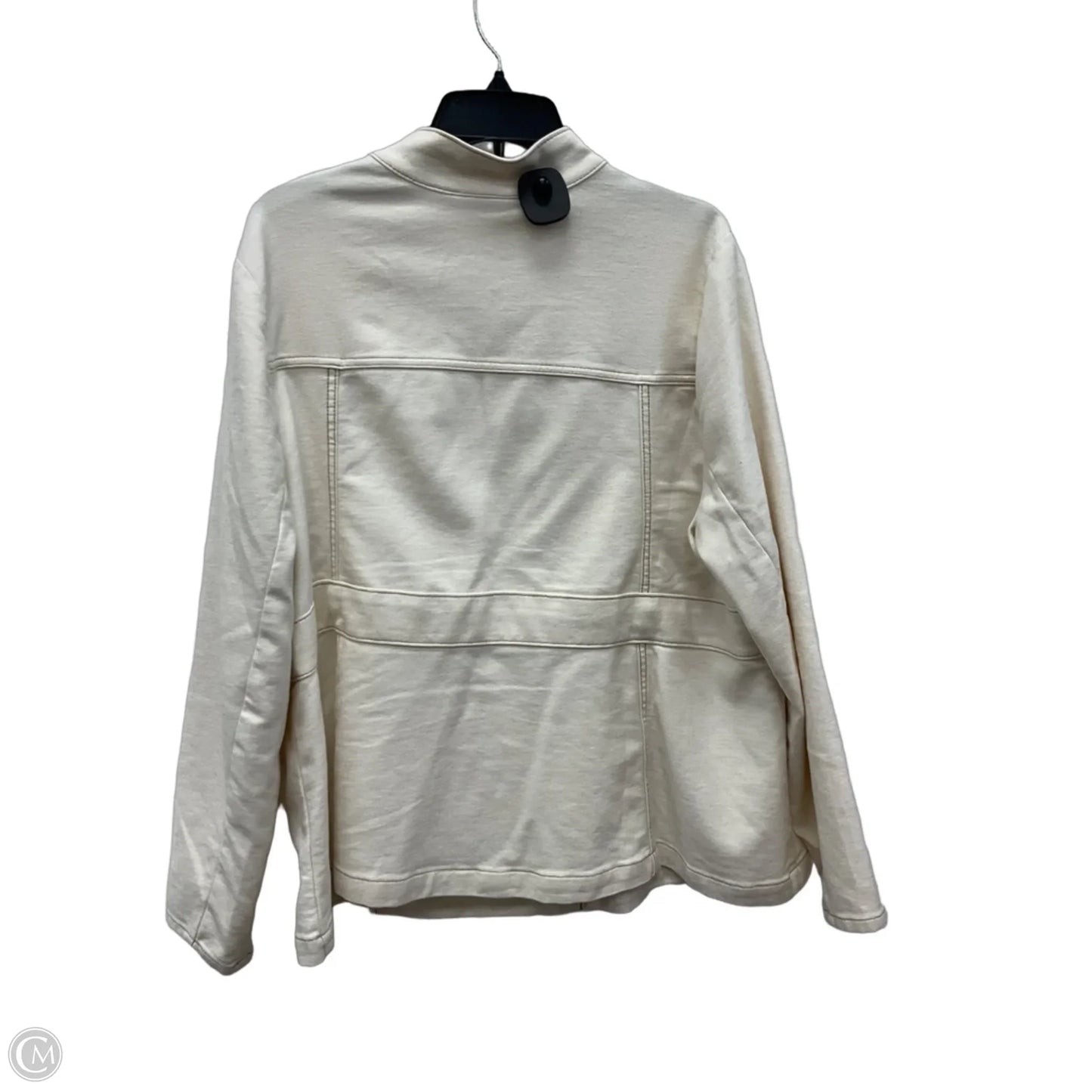 Jacket Denim By Lane Bryant In Cream, Size: 1x