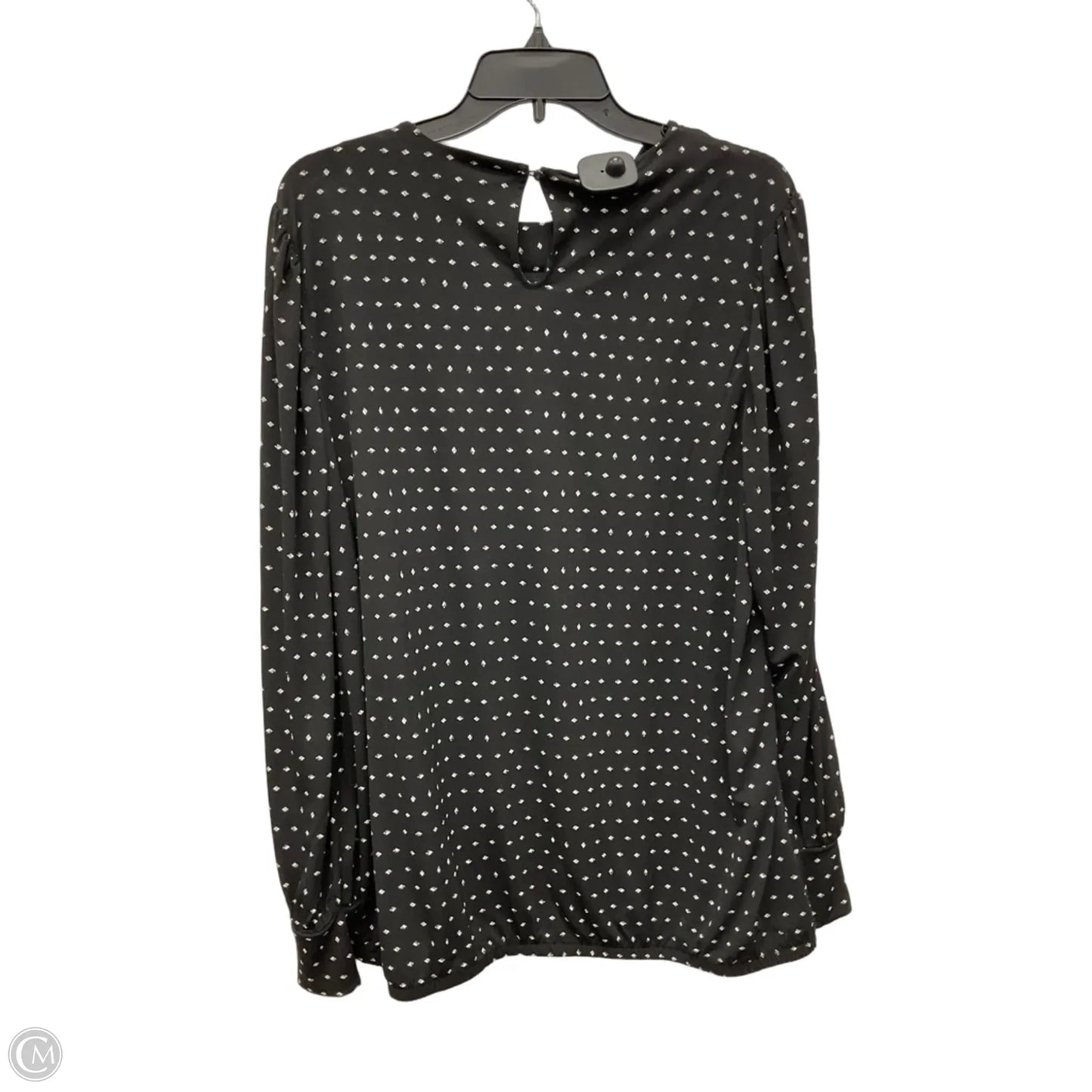 Top Long Sleeve By Lane Bryant In Black, Size: 1x