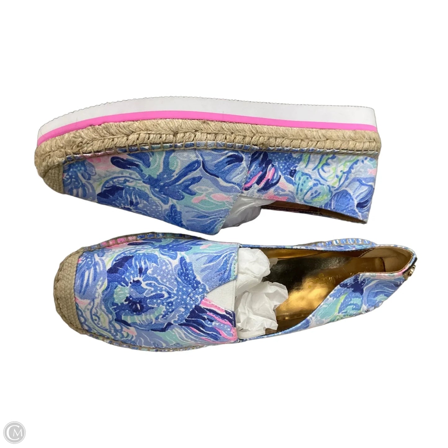 Shoes Designer By Lilly Pulitzer In Blue, Size: 9.5