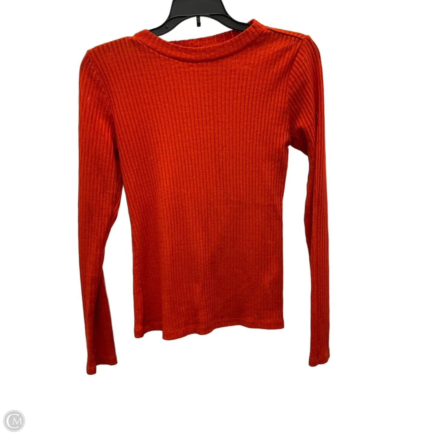 Top Long Sleeve Basic By Pilcro In Orange, Size: S