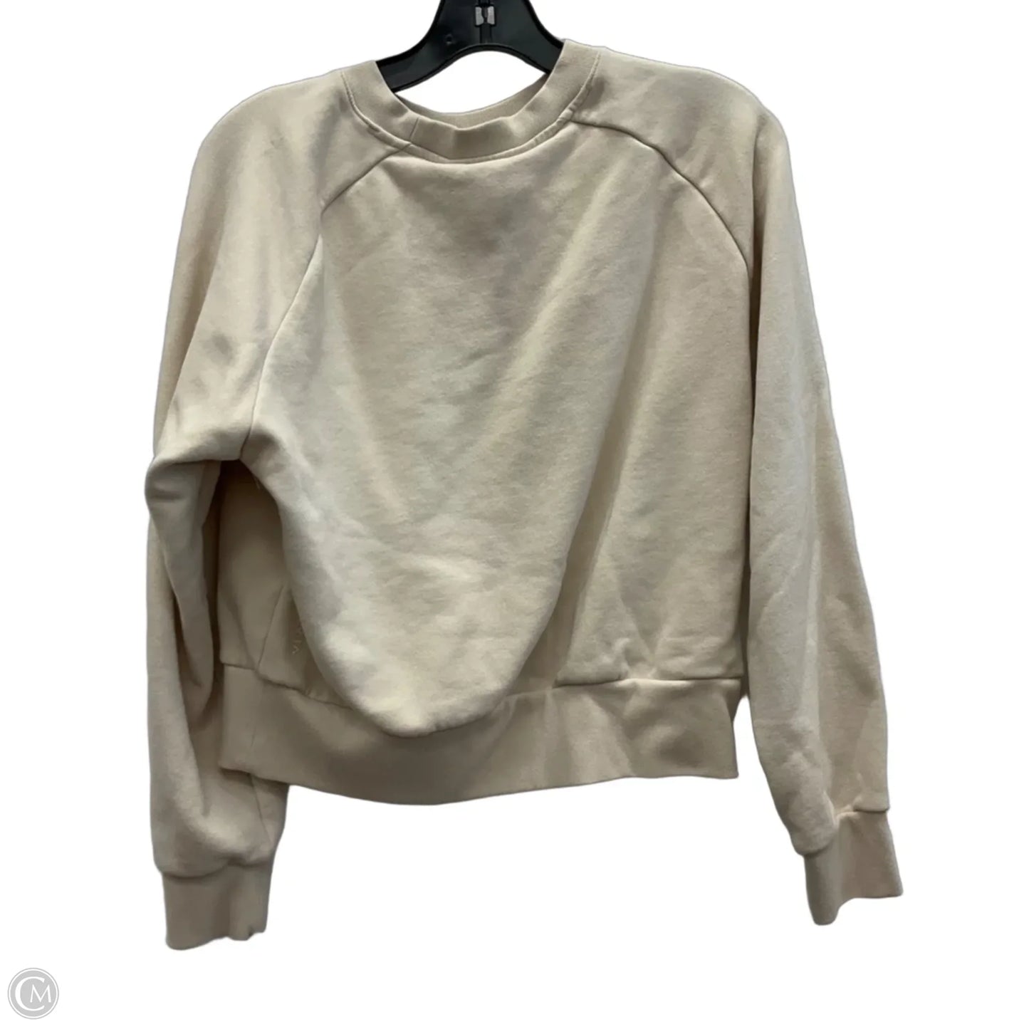 Athletic Sweatshirt Crewneck By Athleta In Beige, Size: S