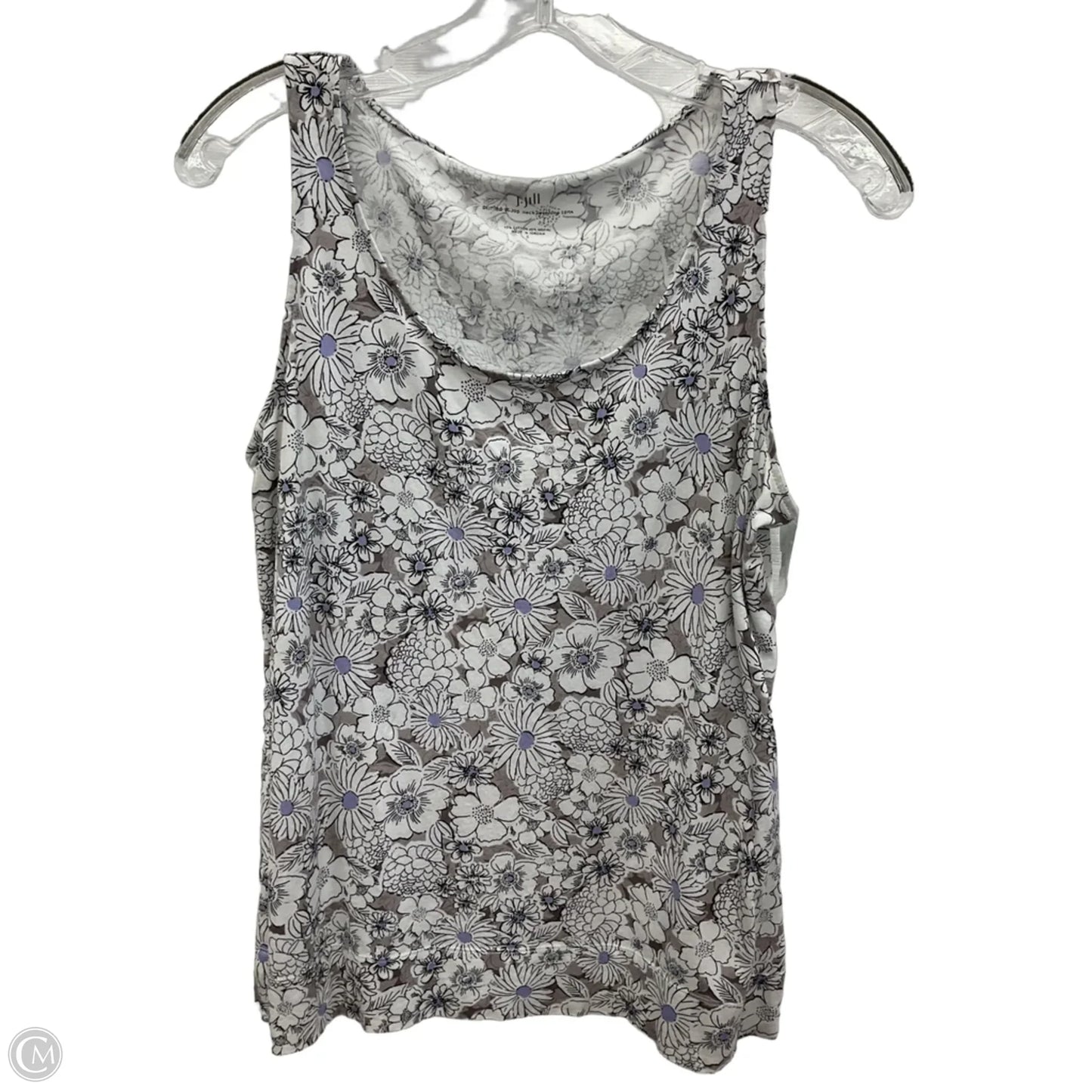 Top Sleeveless By J. Jill In Floral Print, Size: S