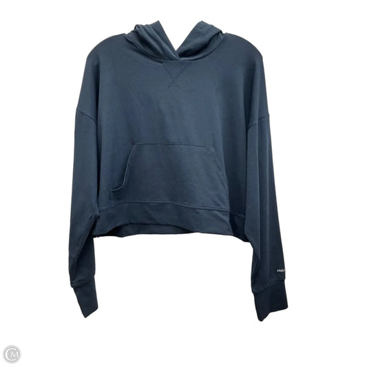 Athletic Top Long Sleeve Hoodie By Fabletics In Navy, Size: S