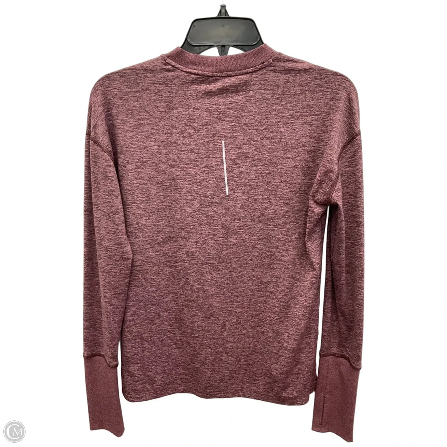 Athletic Top Long Sleeve Collar By Nike In Purple, Size: Xs