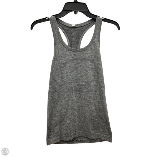 Athletic Tank Top By Lululemon In Grey, Size: 4