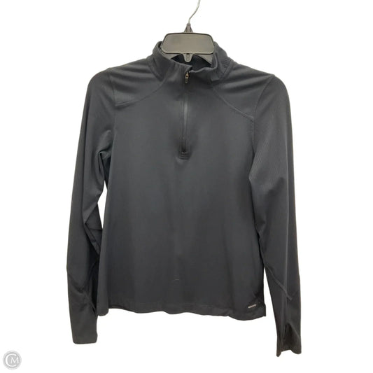 Athletic Top Long Sleeve Collar By Mondetta In Black, Size: S