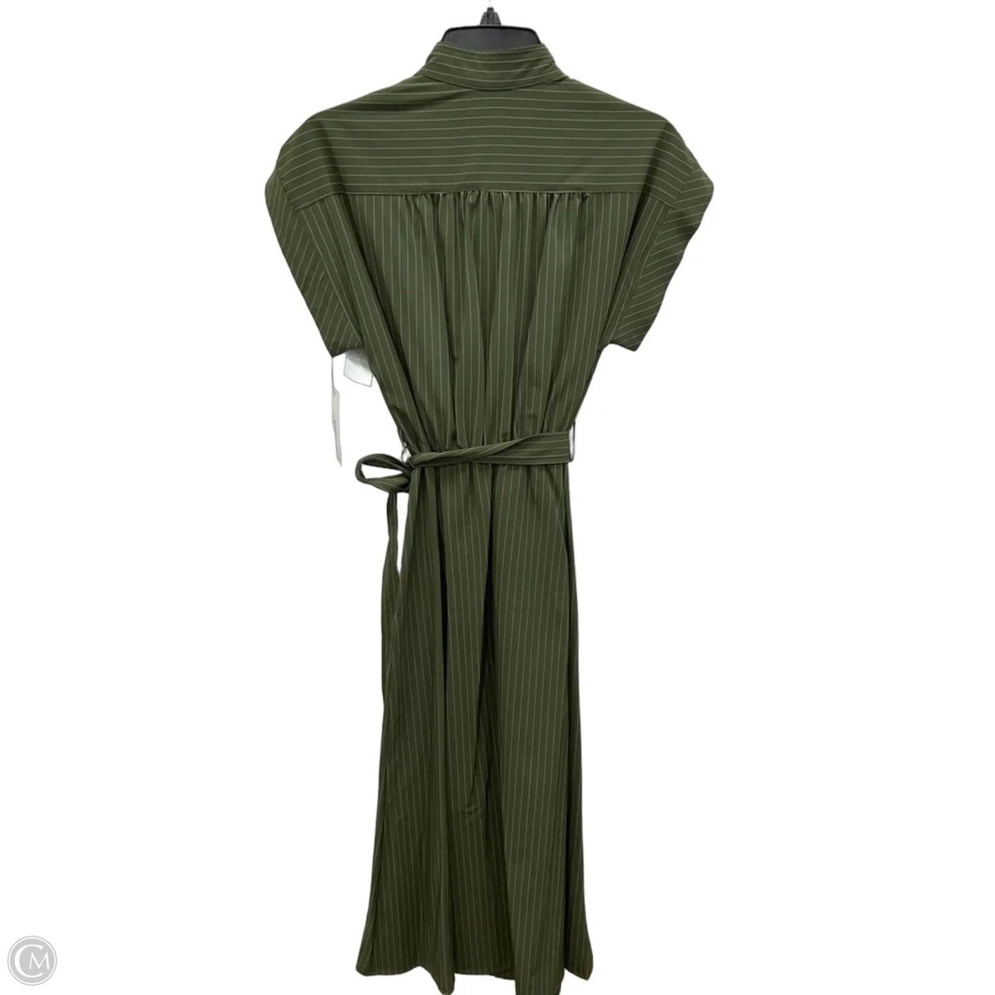 Dress Casual Midi By Calvin Klein In Green, Size: 4