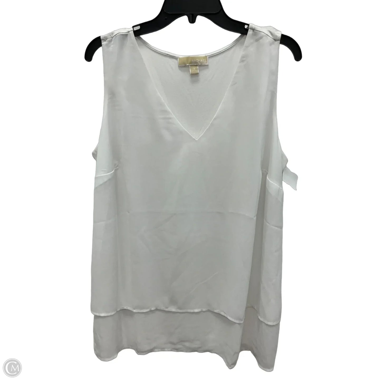Top Sleeveless By Michael By Michael Kors In White, Size: 1x