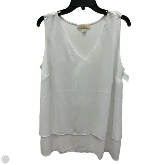 Top Sleeveless By Michael By Michael Kors In White, Size: 1x