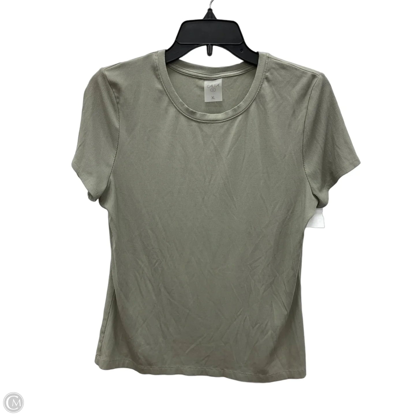 Athletic Top Short Sleeve By Calia In Green, Size: Xl
