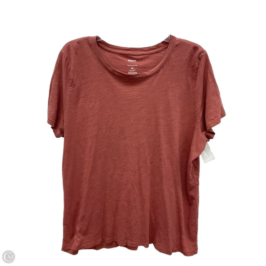 Top Short Sleeve Basic By Sonoma In Pink, Size: Xl
