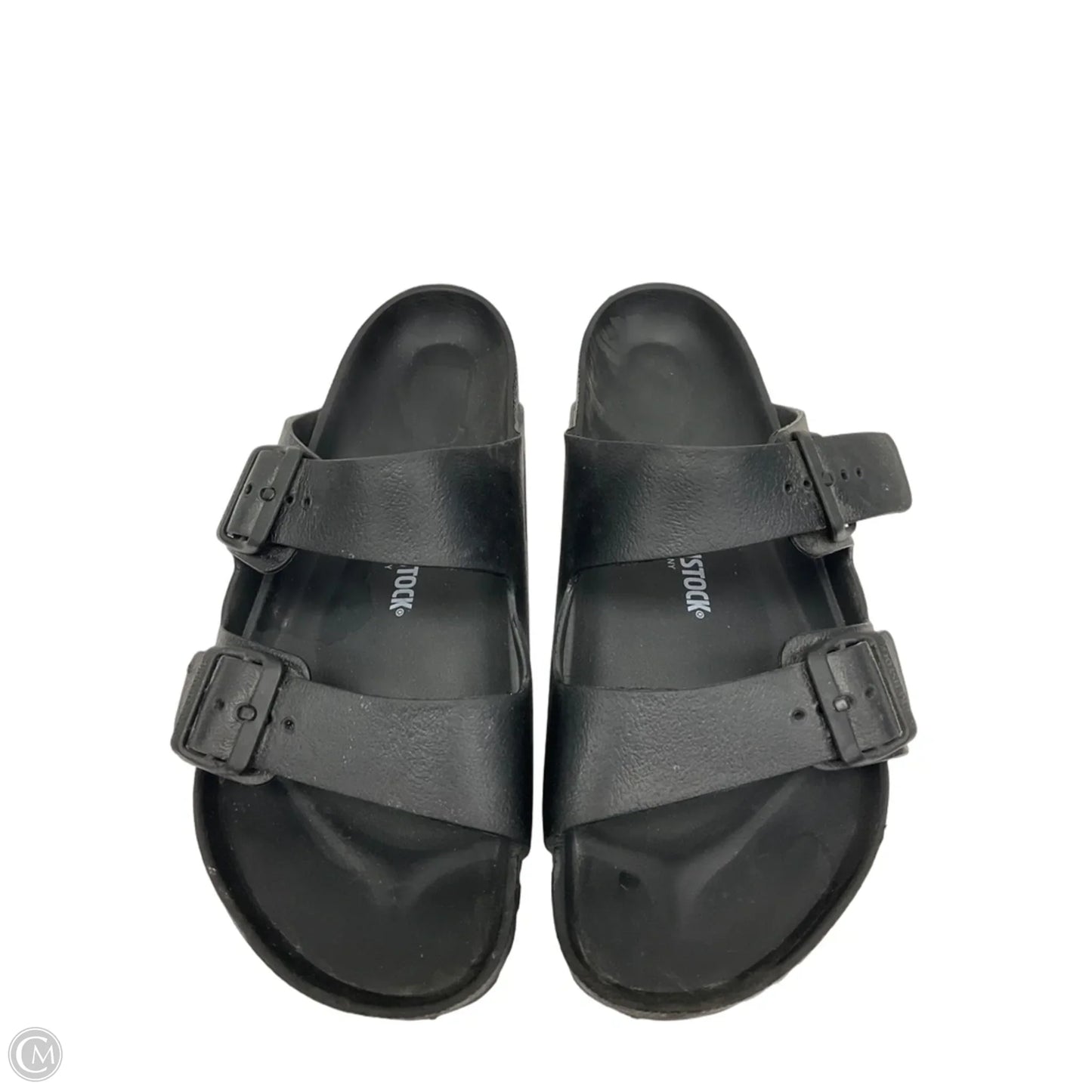 Sandals Flats By Birkenstock In Black, Size: 11