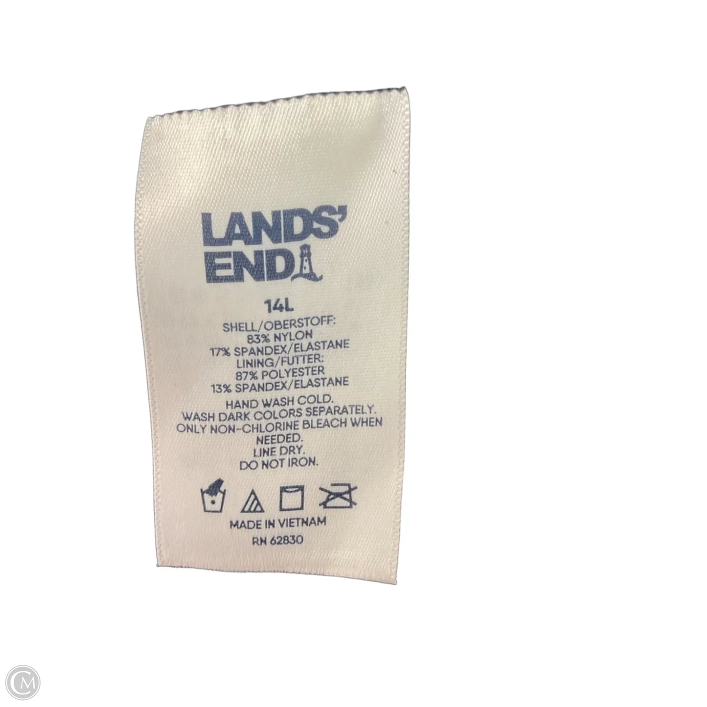 Swimsuit By Lands End In Black, Size: 14