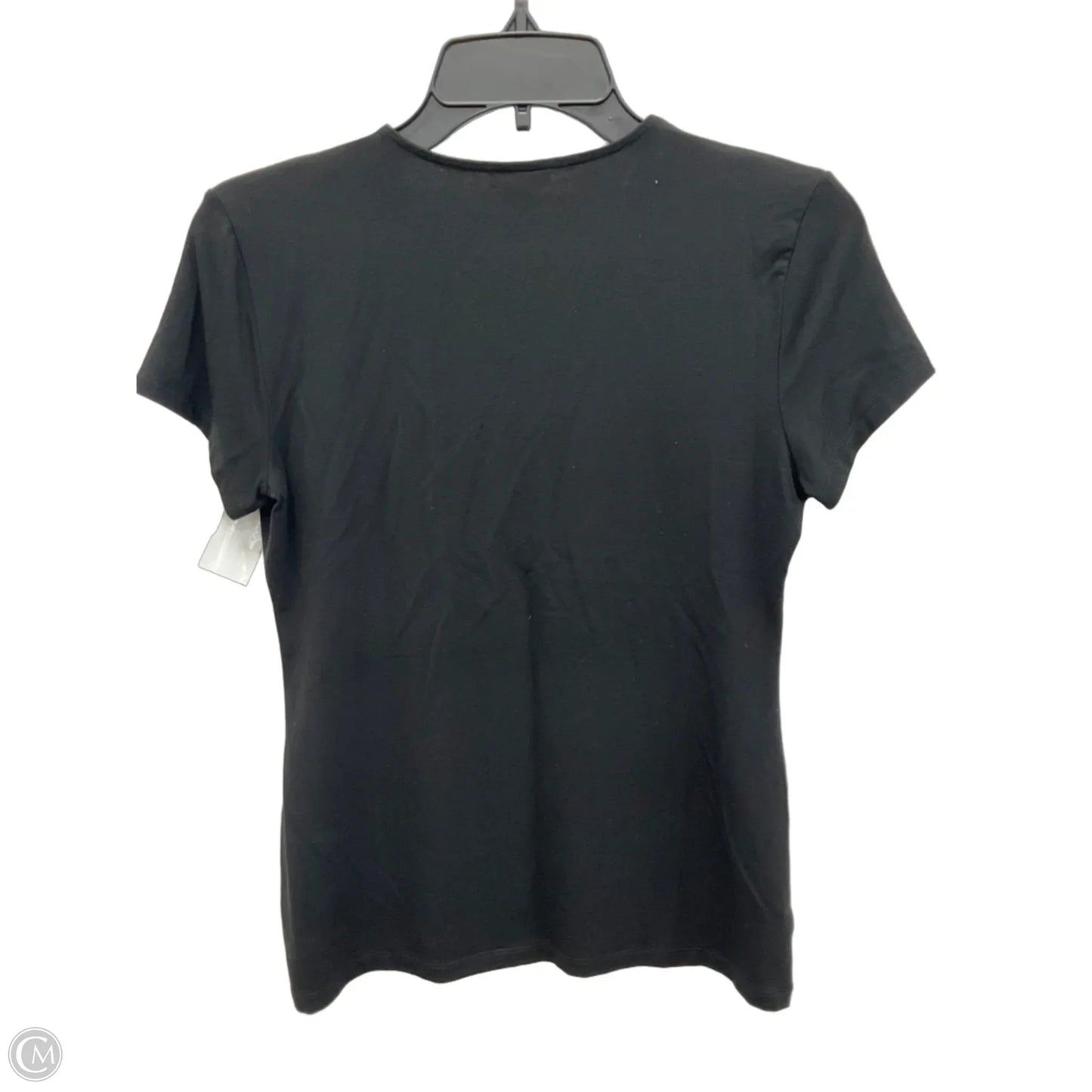 Top Short Sleeve By Ann Taylor In Black, Size: S