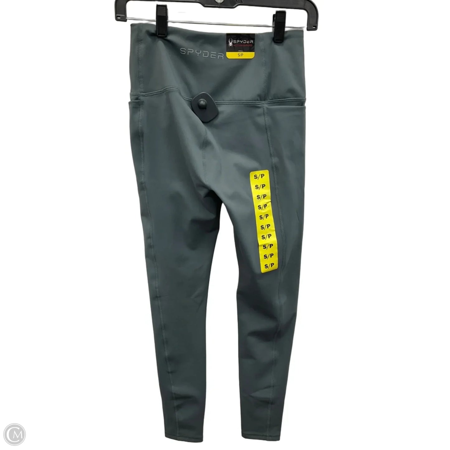 Athletic Leggings By Spyder In Green, Size: S