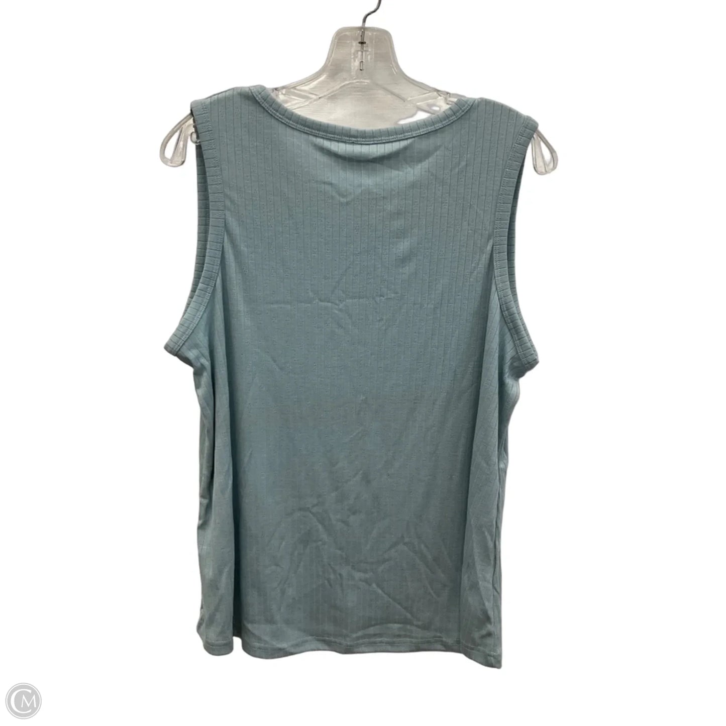 Top Sleeveless By Cmf In Teal, Size: 3x