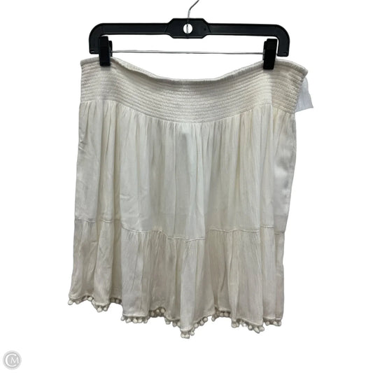 Skirt Mini & Short By Lilly Pulitzer In Cream, Size: Xl